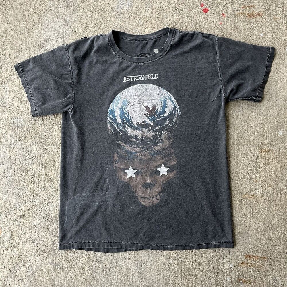Travis Scott Astroworld Stop Tryna Be God Hip Hop Rap Concert T Shirt Large